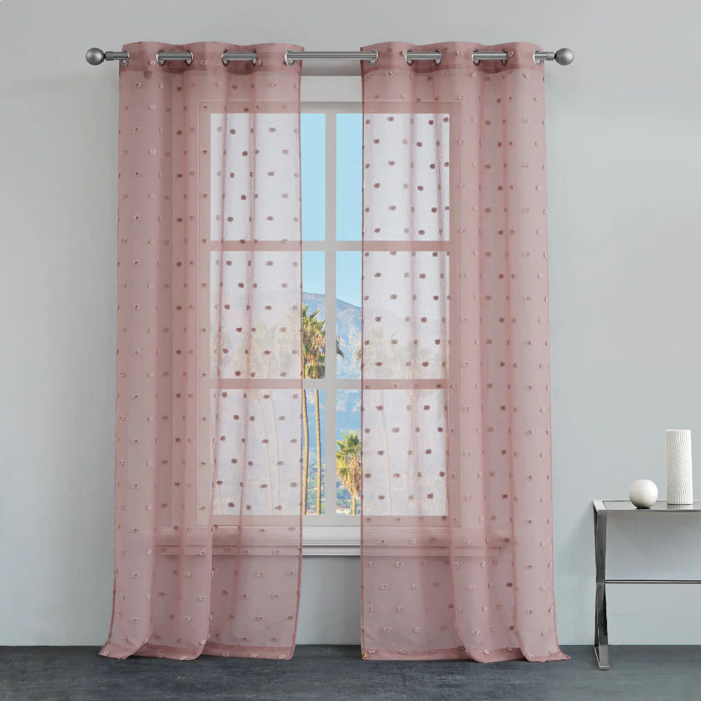 Evelyn Polka Dot Sheer Curtains - Image 3