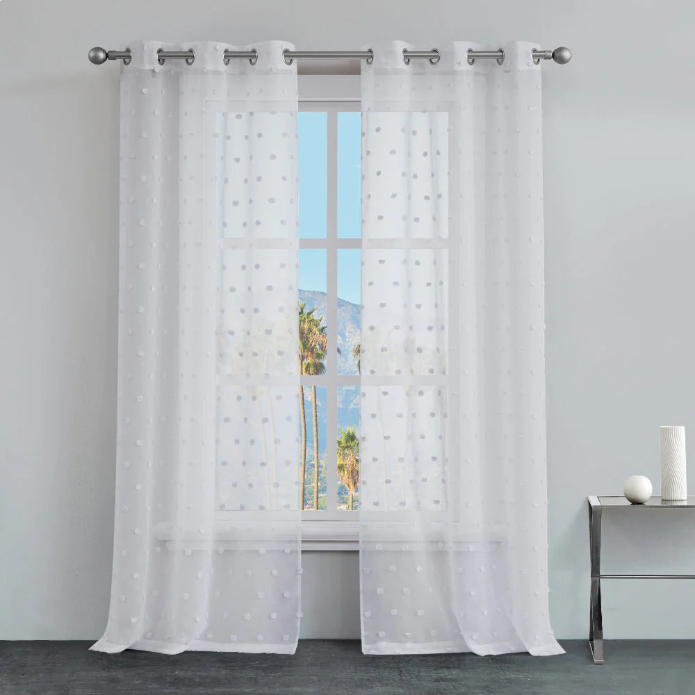 Evelyn Polka Dot Sheer Curtains - Image 3