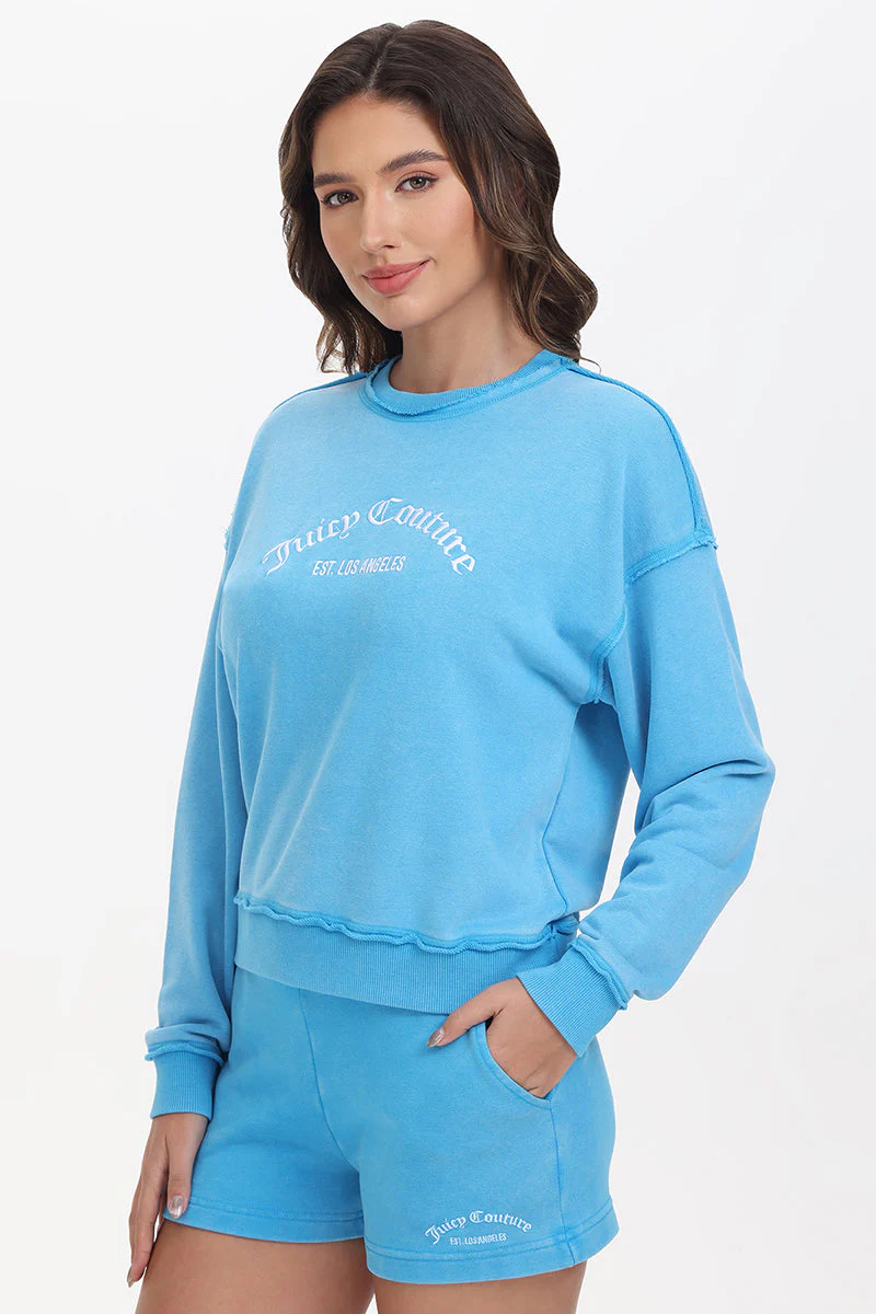 French Terry Embroidered Crewneck - Image 4