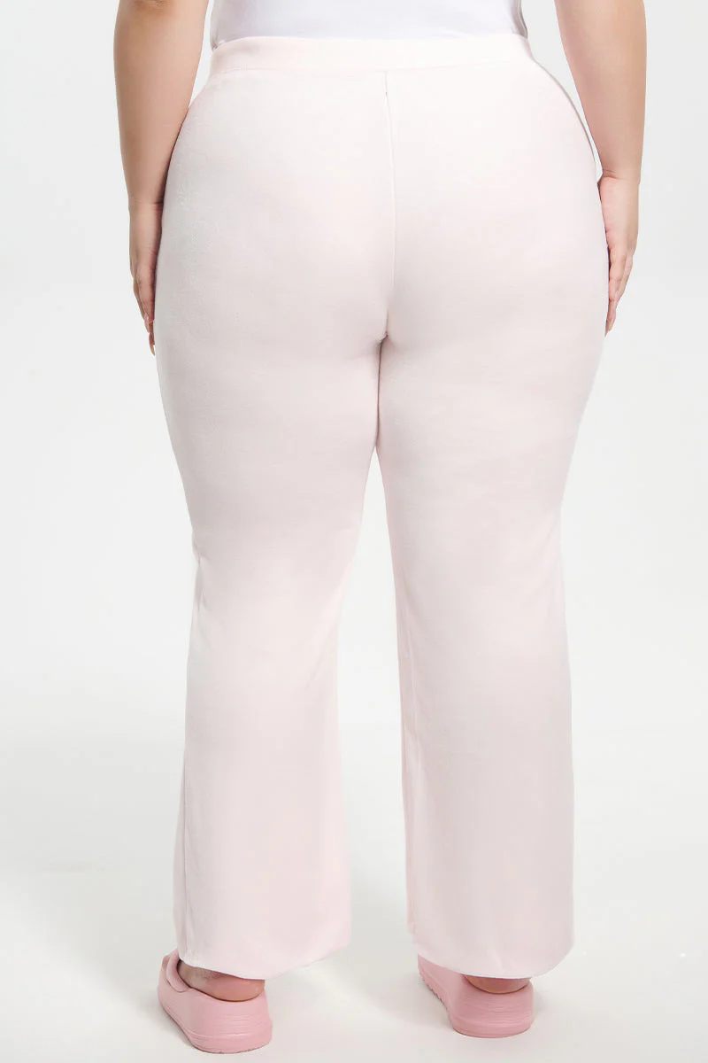 Plus-Size Classic Cotton Velour Track Pants - Image 4