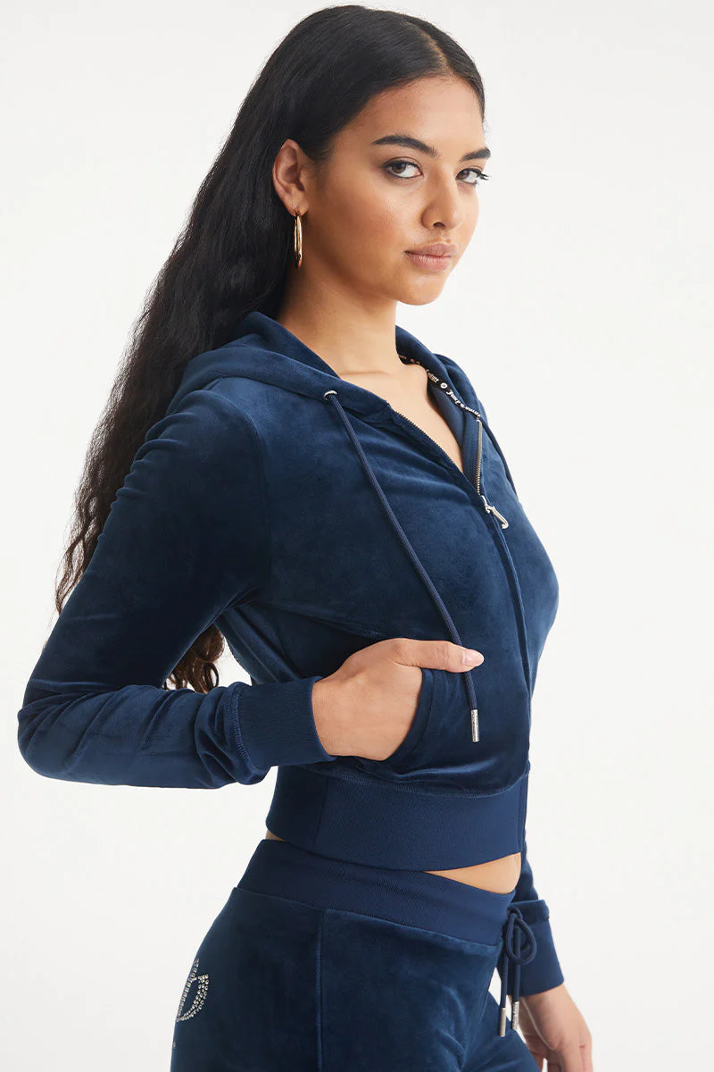 Sagittarius Customizable Big Bling Velour Hoodie - Image 4