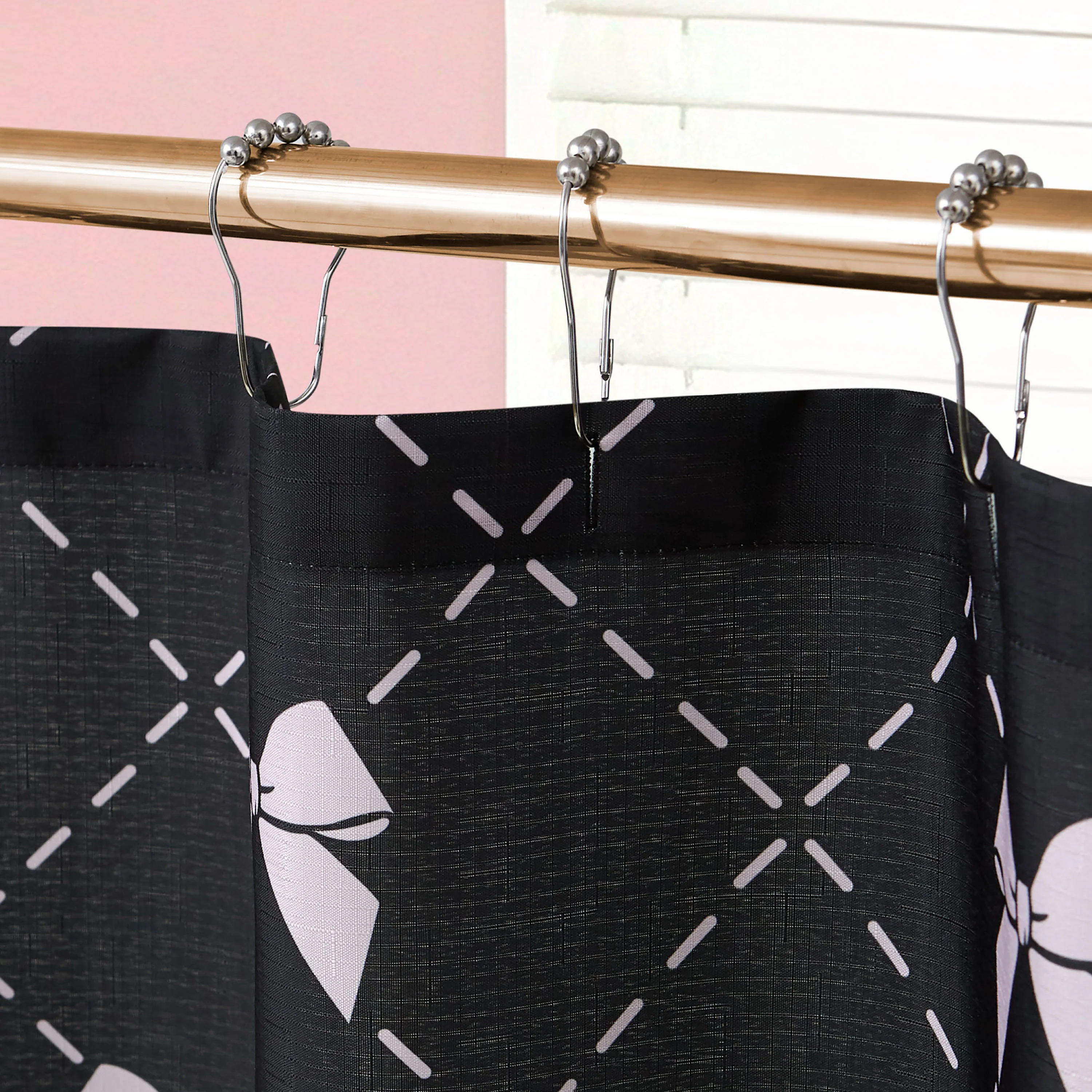 Shower Curtain and Hooks Set - Image 6