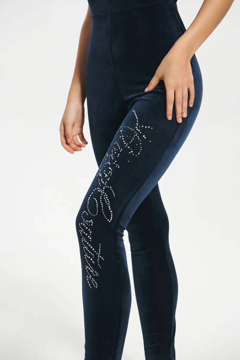 Strappy Script Velour Jumpsuit - Image 5